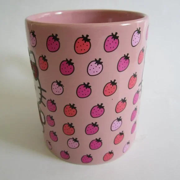 Hello Kitty Strawberry Pink Mug Cup - Picture 2 of 5